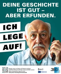 Warnung vor Schockanrufen & Telefonbetrug.