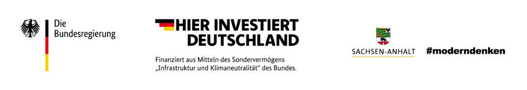 Logokombination "Hier investiert Deutschland"