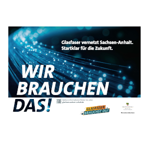 Ein Logo der Glasfaserkampagne